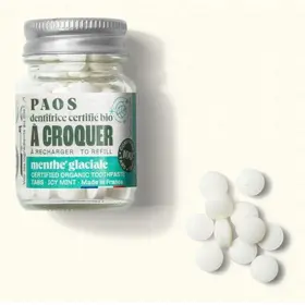 Dentífrico mastigável BIO de menta gelada – PAOS