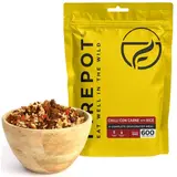 Chili con carne con riso liofilizzato – Firepot
