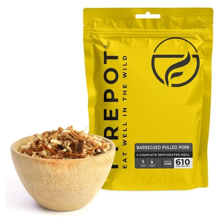 Maiale tirato con salsa barbecue e riso liofilizzato – Firepot
