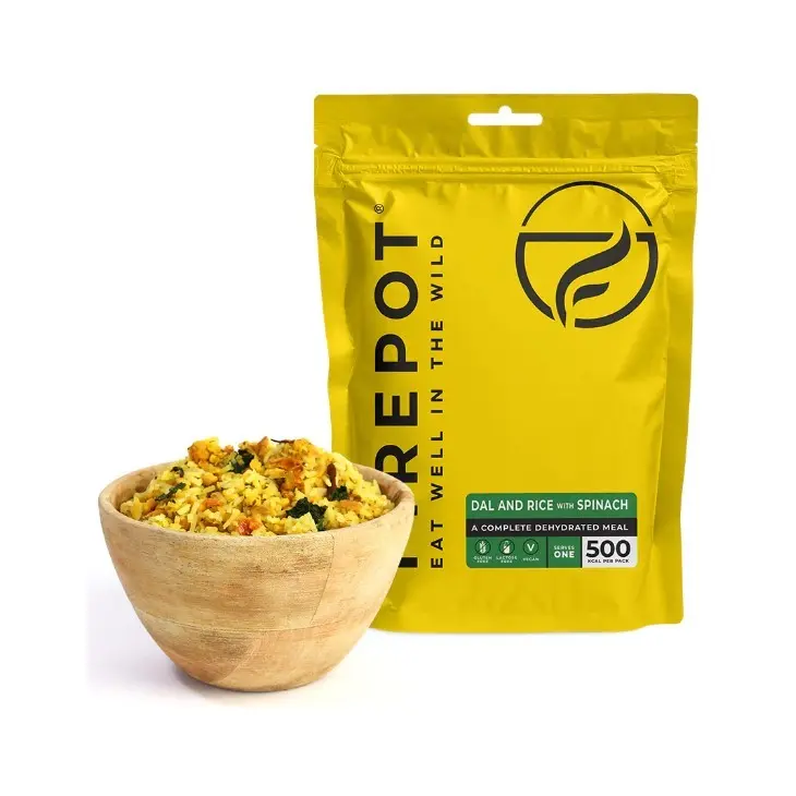 Dahl e riso liofilizzato agli spinaci – Firepot