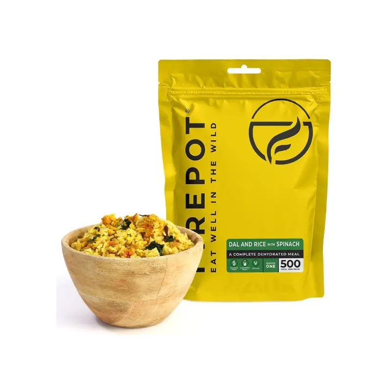 Dahl e riso liofilizzato agli spinaci – Firepot