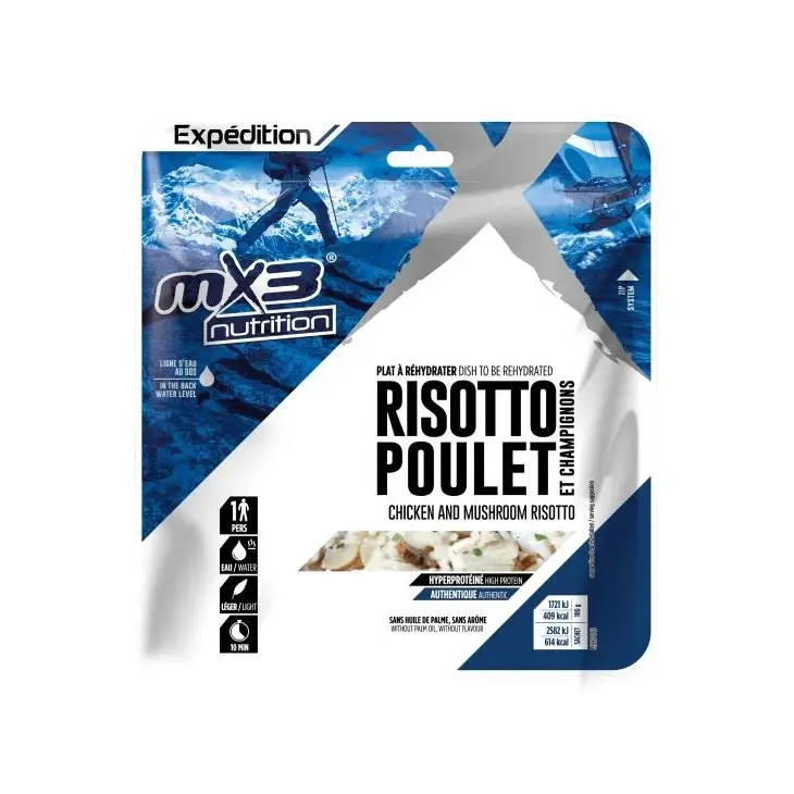 Risotto Huhn Pilze gefriergetrocknet – MX3