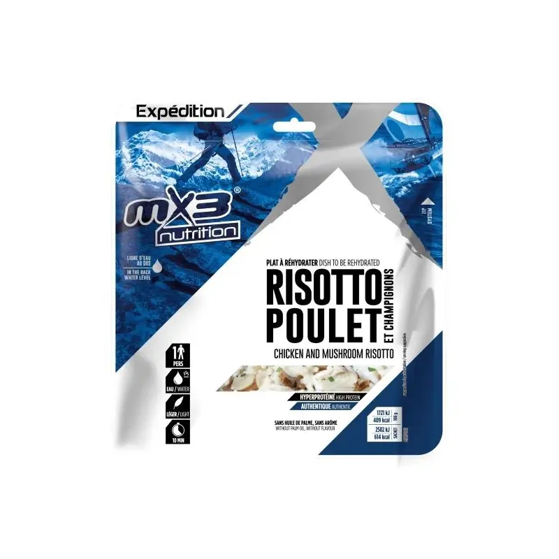 Risotto di pollo e funghi liofilizzato – MX3