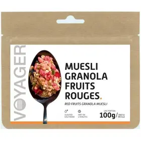 Muesli e granola com frutos vermelhos liofilizados – Voyager