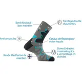 Socken La Double Trek Mittelsocke – THYO – GRAU