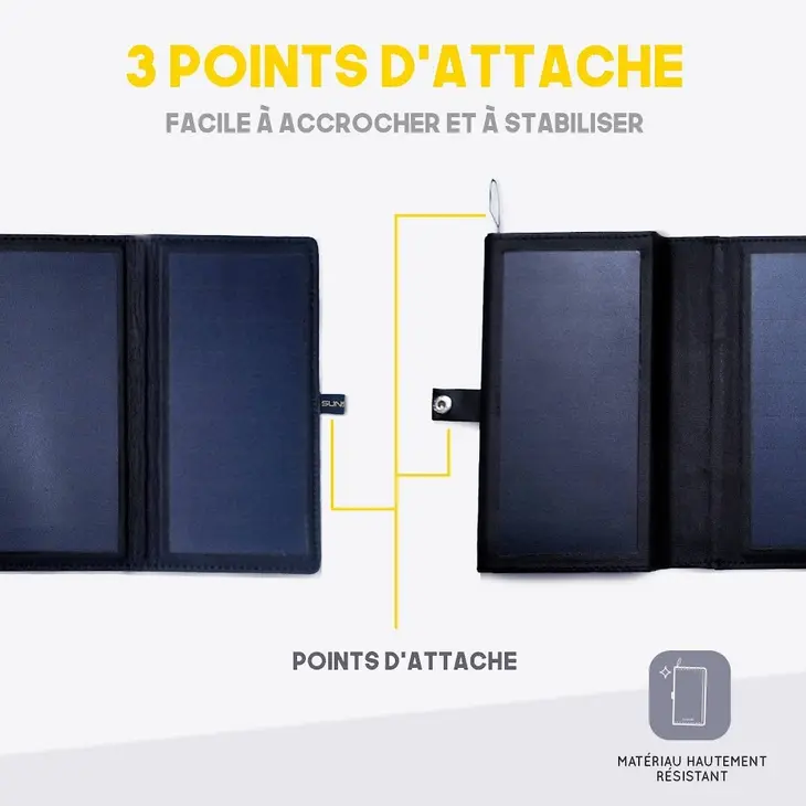 Chargeur solaire portable ELECTRON – Sunslice