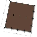 Tarp SuperLight 2,9 x 3 marrone coyote – Dd Hammocks