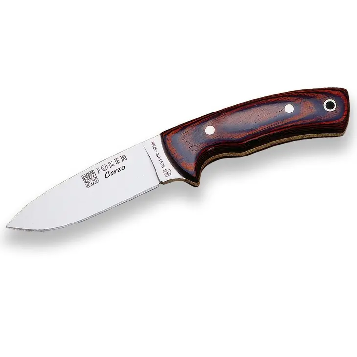 Bushcraft-Messer Corzo CR25 Holz rot – Joker