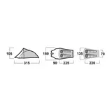Tenda Flame 2 4 stagioni – Husky – VERDE