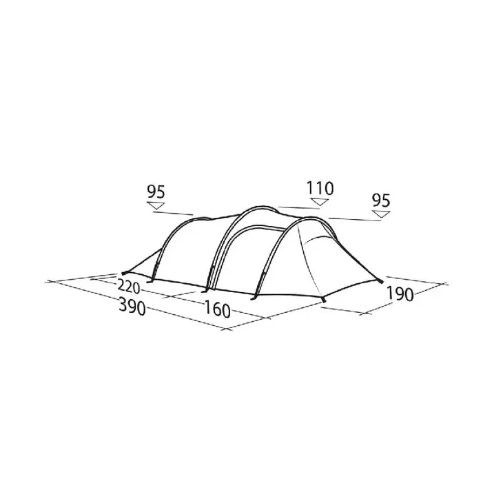 Tenda leve de caminhada Sage 3 Pro – Robens