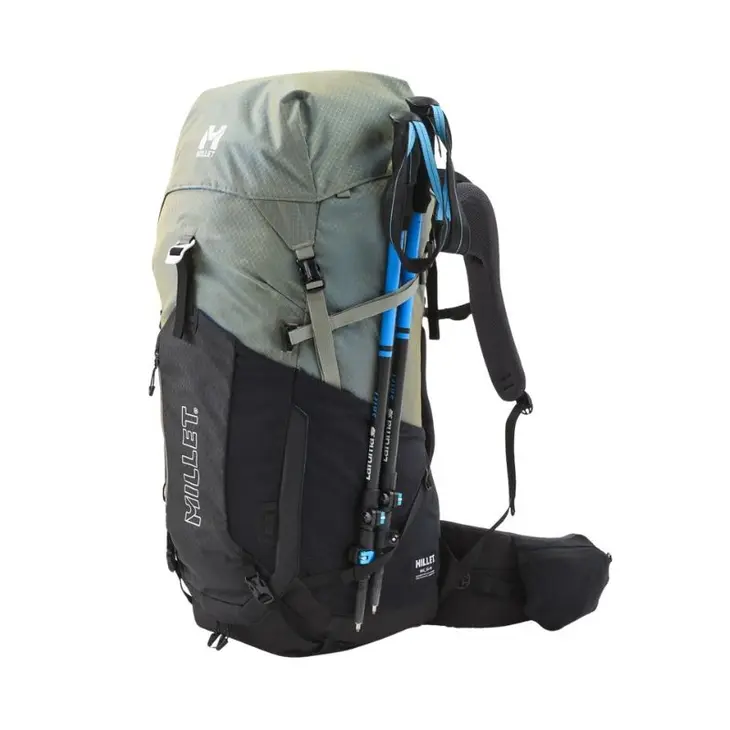 Mochila de caminhada Ubic 55+15 – Millet – CINZENTO/PRETO