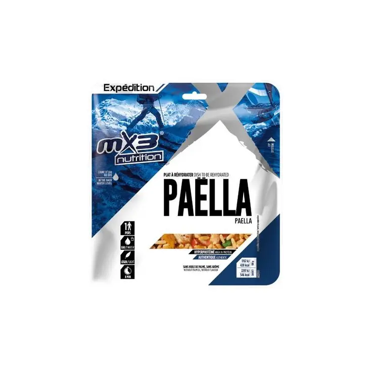 Gevriesdroogde paella – MX3