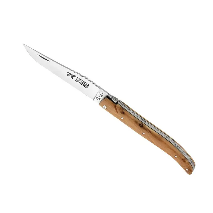 2837 MESSER LAGUIOLE LE FIDELE VOLLGRIFF GENEVRIER 12CM INOX