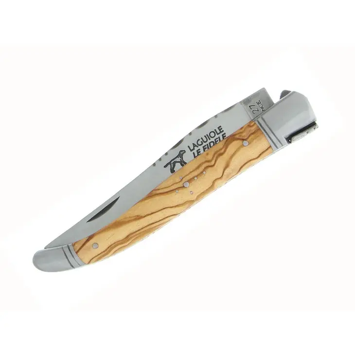 Canivete LAGUIOLE LE FIDELE Olivier 12cm Inox 2843