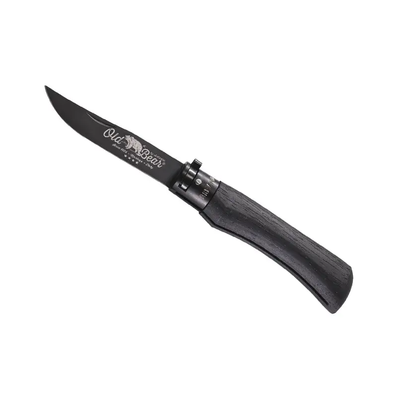 311.L COLTELLO OLD BEAR TOTAL BLACK MANICO NERO TAGLIA L 311.L
