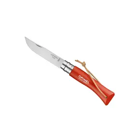 Canivete OPINEL 7 Vri Orange + cordão Baroudeur 92208