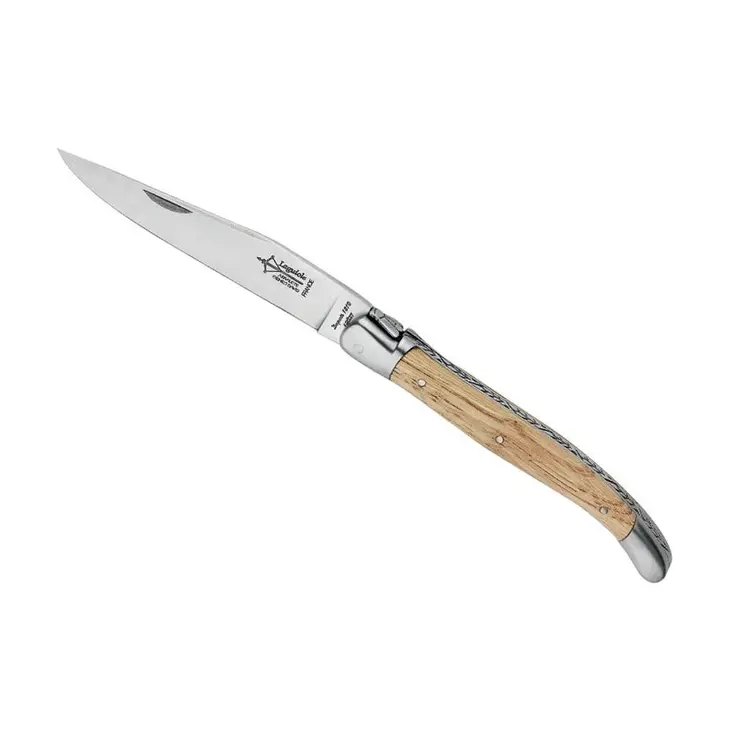 ANT.11 LAGUIOLE COLTELLO ANTAN CASTAGNO BOLSTER MAT ACCIAIO INOX 12CM – G. DAVID