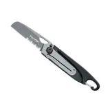 BF.81 MESSER BLACK FOX ZYTEL SCHWARZ HALBVERZAHNT MIT KARABINER BF.81
