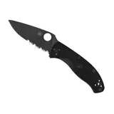 C122PSBBK SPYDERCO TENACIOUS SEMI ZWART GEKARTELD MES