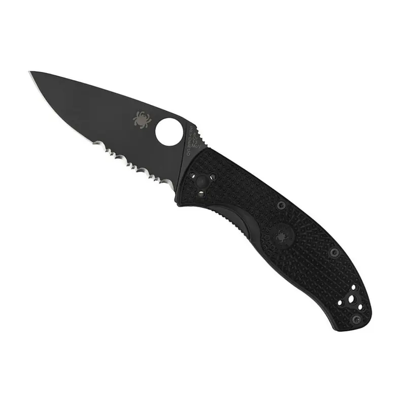 C122PSBBK SPYDERCO TENACIOUS SEMI ZWART GEKARTELD MES