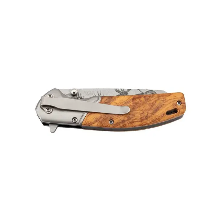 Canivete HERBERTZ Olivier 11,5cm Inox Decor Cerfs HE.55009