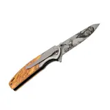 HE.55009 COLTELLO HERBERTZ LEGNO D'ULIVO 11,5CM ACCIAIO INOX DESIGN CERVO HE.55009
