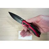 576812 HERBERTZ MES ALU ROOD/ZWART 12CM ROESTVRIJ STAAL 576812
