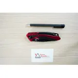 576812 HERBERTZ MES ALU ROOD/ZWART 12CM ROESTVRIJ STAAL 576812