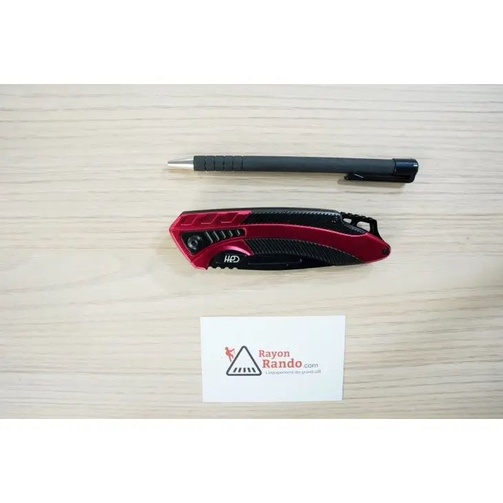 Canivete HERBERTZ Alu Rouge/Noir 12cm Inox 576812