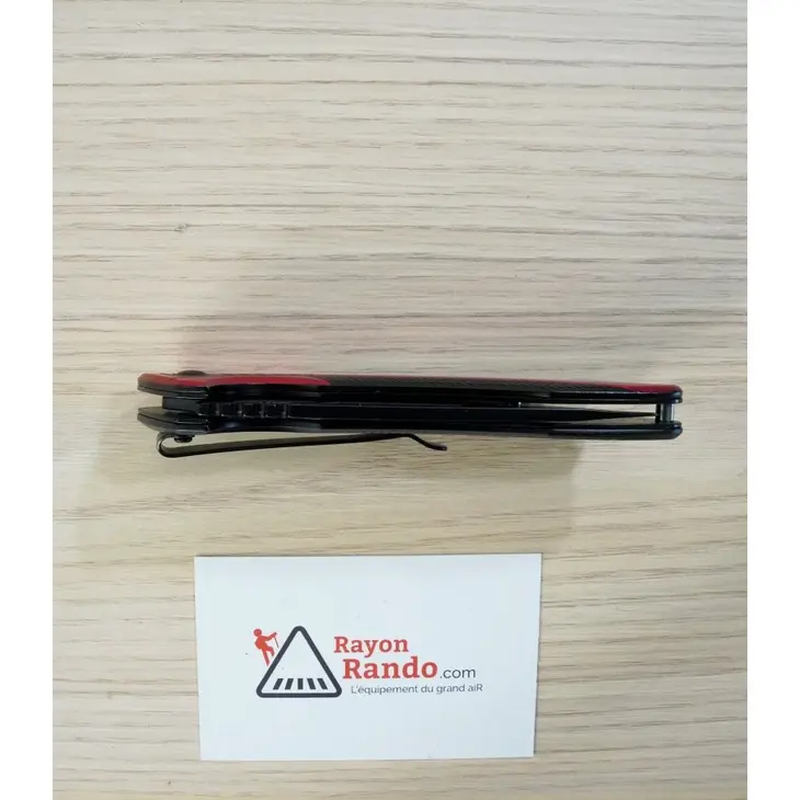 Canivete HERBERTZ Alu Rouge/Noir 12cm Inox 576812