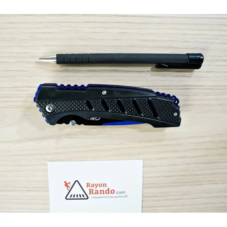 Canivete HERBERTZ Abs Noir/Bleu 12cm Inox 577512