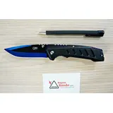 577512 HERBERTZ ABS MES ZWART/BLAUW 12CM ROESTVRIJ STAAL 577512