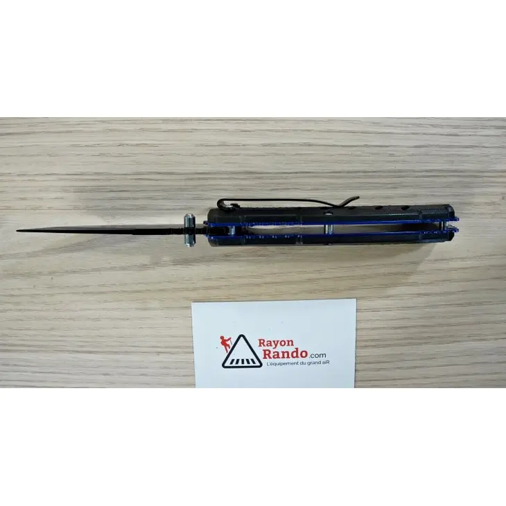 Canivete HERBERTZ Abs Noir/Bleu 12cm Inox 577512