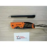 564712 HERBERTZ MES ABS ORANJE 12CM ROESTVRIJ STAAL 564712