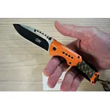 564712 HERBERTZ MES ABS ORANJE 12CM ROESTVRIJ STAAL 564712