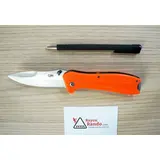 210312 HERBERTZ MES ABS ORANJE 11CM ROESTVRIJ STAAL