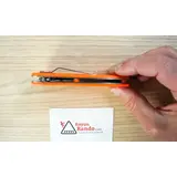 210312 HERBERTZ MES ABS ORANJE 11CM ROESTVRIJ STAAL