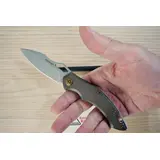 FE.031 FOX EDGE SPARROW COLTELLO ALLUMINIO BRONZO FE.031