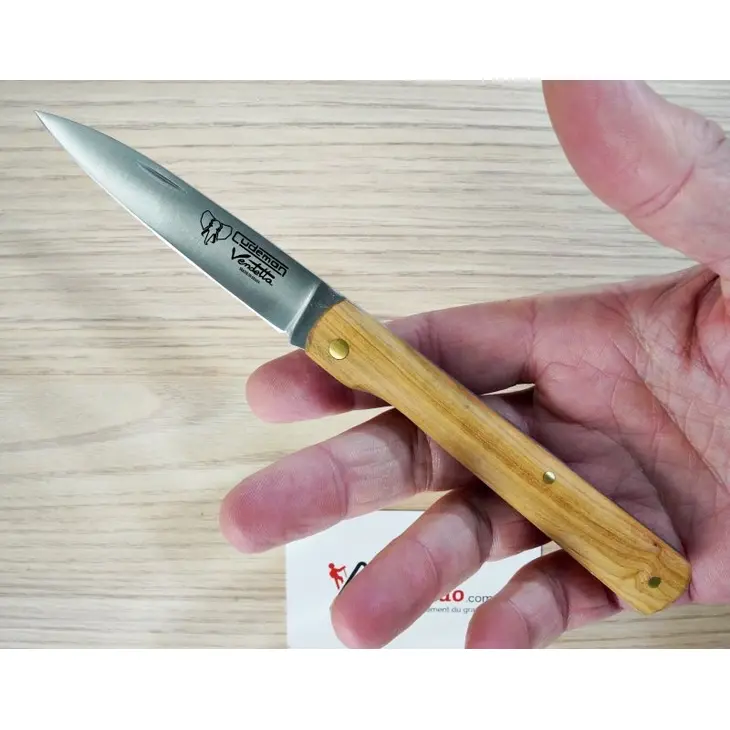 Canivete CUDEMAN Plein Manche Olivier 11cm 4081