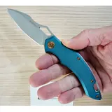 FE.030 FOX EDGE SPARROW COLTELLO ALLUMINIO BLU/ BRONZO FE.030