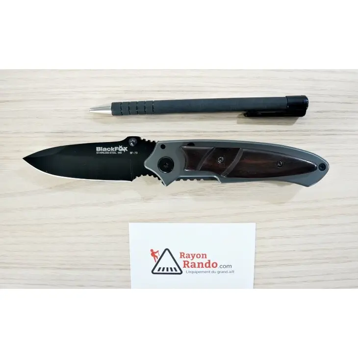 Messer BLACK FOX Griffschalen aus Sandelholz BF.73