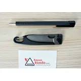 BF.81 MESSER BLACK FOX ZYTEL SCHWARZ HALBVERZAHNT MIT KARABINER BF.81