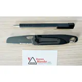 BF.81 MESSER BLACK FOX ZYTEL SCHWARZ HALBVERZAHNT MIT KARABINER BF.81