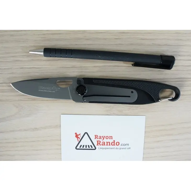 Canivete BLACK FOX Zytel Noir A Mousqueton BF.80