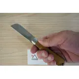 201161 L'ARMOR CUCHILLO SABOT DE TECA CON MEDALLÓN 10,5CM – AU SABOT