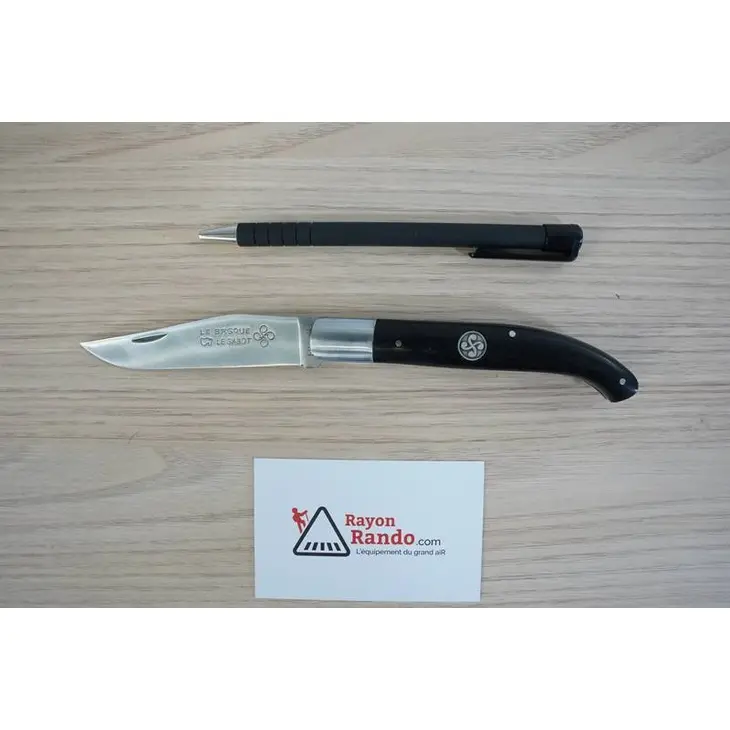 Canivete AU SABOT Le Basque Ebene Avec Medaillon 11cm 321225