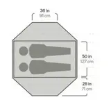 Lichtgewicht rugzaktent Dagger Osmo 2P – Nemo