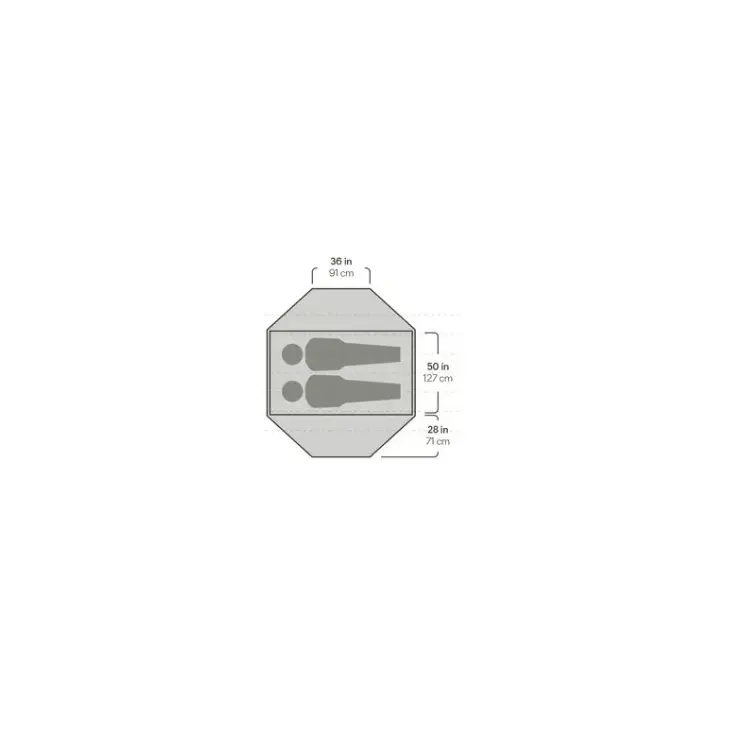 Tenda leve de caminhada Dagger Osmo 2P – NEMO