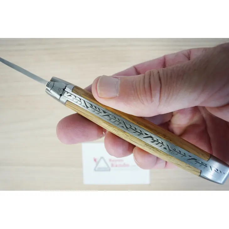 Canivete LAGUIOLE ANTAN Chene De Barrique Mitres Inox Mat 12cm ANT.18 – G. David