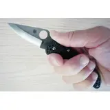 C11PBK MESSER SPYDERCO DELICA 4 SCHWARZ C11PBK